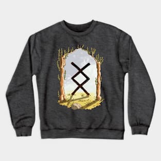 rune ingwaz - magical symbol Crewneck Sweatshirt